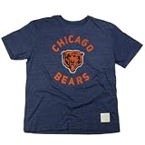 Chicago Bears Adult Tri-Blend Encircled Tee Navy (Large)