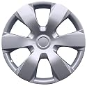 Drive Accessories KT1000-16S/L 16" Silver and Lacquer ABS Plastic Wheel Cover Replica Hubcaps - Pack of 4