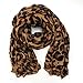 AllBueaty Fashion Women Ladies Brown Leopard Print Soft Long Stole Scarf Shawl Pashmina (A)