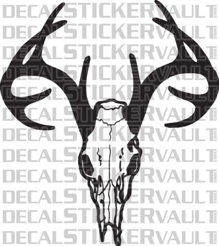 Deer Skull Rack Hunting Decal Sticker Window Decal Hunter Bowhunter Bowhunting