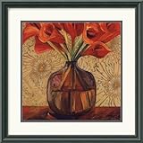 IMAGE OF Orange Lilies Framed Art Print by Shelly Bartek, 17.21 in. x 17.08 in. Framed