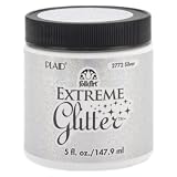 FolkArt Extreme Glitter Paint-5oz/Silver