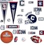 RoomMates RMK1231SCS University of Connecticut Peel & Stick Wall Decals