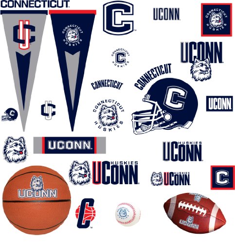 RoomMates RMK1231SCS University of Connecticut Peel & Stick Wall Decals