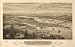 Bird's eye view of the city of Olympia, East Olympia and Tumwater, Puget Sound, Washington Territory, 1879., large historic panoramic map reprint 57x36