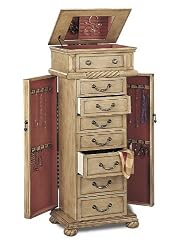 Jewelry Armoire in Light Green Tint - Coaster