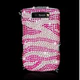 Blackberry 9800/9810 Torch Full Diamond Case Hot Pink Zebra