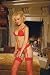 4pc Lace Bra Set - Red