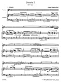 6 Sonaten fuer Violine und obligates Cembalo BWV 1014-1019. 2 Baende-