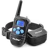 Petrainer PET998DRB1 Rechargeable and Rainproof 330 yd Remote Dog Training Shock Collar with Beep, Vibration and Shock Electronic Electric Collar