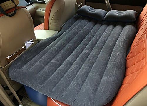 Car Mattress Air Bed by AnKioo - Inflatable Travel Back Seat Sofa - Extended Pad Sex Bed for SUVs Sedans and Trucks,Black
