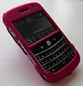 EMARTBUY HYBRID PROTECTION CASE/COVER/SKIN FOR BLACKBERRY 9000 BOLD - HOT PINK
