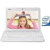 MSI Wind U100-030US 10-Inch Netbook (1.6 GHz Intel Atom Processor, 1 GB RAM, 120 GB Hard Drive, XP Home, 3 Cell Battery) Pearl White Heart