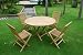 NEW TEAK Garden Furniture Round Table & 4 Chairs