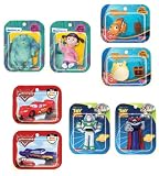 Disney Pixar Mini Blister Packs - Set of 8 Vending Machine Figures - Cars - Monsters Inc - Toy Story - Finding Nemo