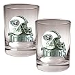 Tennessee Titans NFL 2pc Rocks Glass Set - Helmet logo