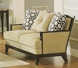Cheap Loveseat Sofa with Espresso Wooden Couches  For Sale – Discount ACME Couches