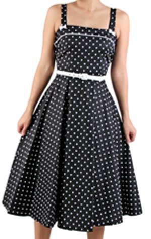 Stop Staring! LUCY Swing Dress in Black & White - Available in All Sizes