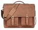 Leaderachi - 100% Pure Genuine Real Vintage Hunter Leather Handmade Men Crossover Shoulder Laptop Messenger Briefcase Bag ["VENETO" (MUSKAT)] RS.5399.00