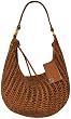 LINEA PELLE Juliana Leather Woven Shoulder Bag (Black or Tobacco)