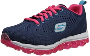 Skechers Kids 80222L Skech Air Inspire Athletic Sneaker,Navy/Hot Pink,13.5 M US Little Kid