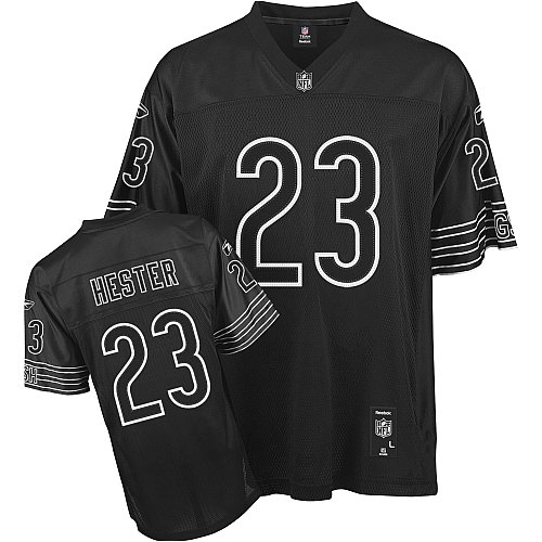 Devin Hester Chicago Bears 2008 NFL Black Shadow Stitched Premier Jersey