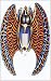 Egyptian Winged Scarab Decorative Switchplate Cover