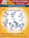Flowers for Everyday Aunt Martha's Hot Iron Embroidery Transfer