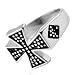 Stainless Steel Biker Ring with Scandinavian Cross Design