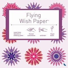 Fliegendes Wunschpapier "Flying Wish Paper" mit Flower-Mini-Dekor