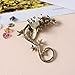 DDLBiz Gothic Punk Temptation Metal Dragon Bite Ear Cuff Wrap Clip Earring (Cinnamon)