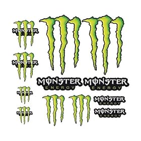 Stickersmania - 12 Stickers Autocollants Monster Energy 3