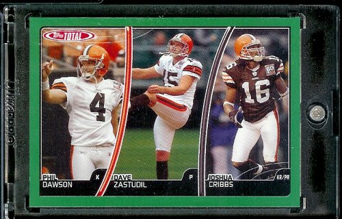 2007 Topps Total # 202 Joshua Cribbs / Phil Dawson / Dave Zastudil - Cleveland Browns - Football Card