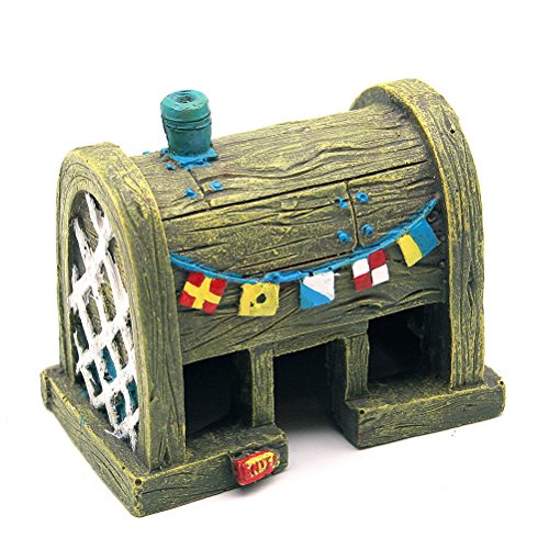 Five Season Comic Spongebob Krusty Krab Aquarium Ornaments Decorations Light Yellow