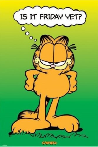 1art1 48756 Garfield - Is It Friday Yet? Poster 91 x 61 cm Preisvergleich
