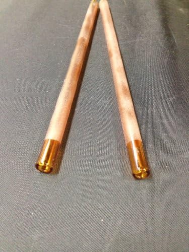 Glass Straws- Set of Two Frosted Drink/stir Straws Your Choice of Color (Amber)
