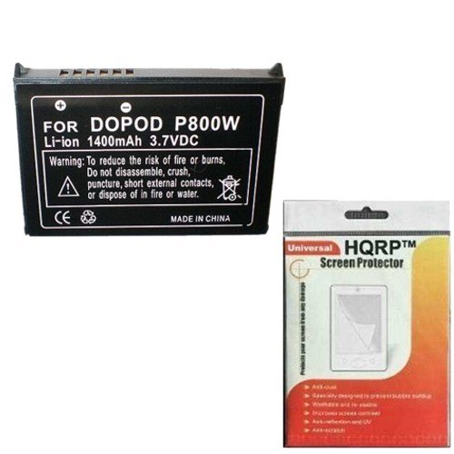 HQRP PDA Battery ARTE160, 35H00062-04M Replacement plus HQRP Universal Screen Protector