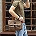 Eshow Men's Retro Canvas Crossbody Messenger Bag, Brown