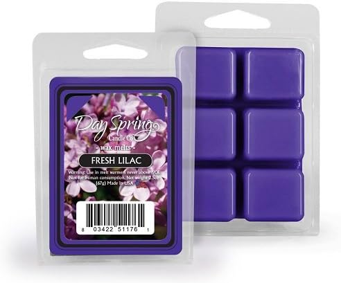 Fresh Lilac Scent Tart Burner Candle Melts Dayspring 6 Piece