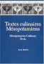 Textes Culinaires Mesopotamiens