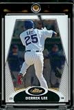 2008 Topps Finest # 55 Derrek Lee - Chicago Cubs - Premium Baseball Card in Protective Screw Down Display