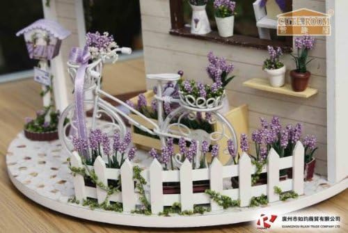 DIY dollhouse miniature handmade kit set lavender story (japan import)