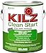 KILZ Clean Start Extremely Low Odor, Zero VOC  Interior/Exterior Primer, Sealer, Stainblocker, White, 1 gallon