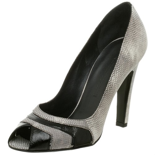 Georgina Goodman Women's Florie Two-Tone Pump,Black/Natural,37.5 EU (US Women's 7.5 M)