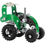 Erector Design Kits Starter Set - Collect All Six! Motorcycle, Plane, Bulldozer, Helicopter, Buggy, Tractor