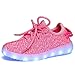 Cayanland 11 Colors Modes Kids' LED Light Up Shoes Kids Fashion Sneakers Sports Loafers£¬15,Pink34