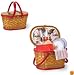 Picnic Time 323-72110 Rose Catalina Picnic Basket 2-person