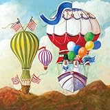 IMAGE OF Oopsy Daisy Antique Balloon Goose Stretched Canvas Wall Art by Art Fronckowiack, 21 by 21-Inch