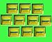 Storage Boxes (10) Colapsible Green with Blue Rim Box 8 in x 8 in x 8 in