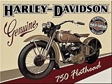 Harley Davidson Flathead steel fridge magnet (na)